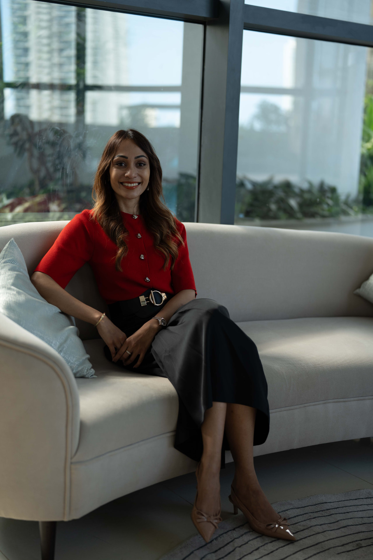 Kaushali Kusumapala in a bright office setting